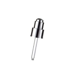 24/410 Matt Silver Metalised Button Dropper